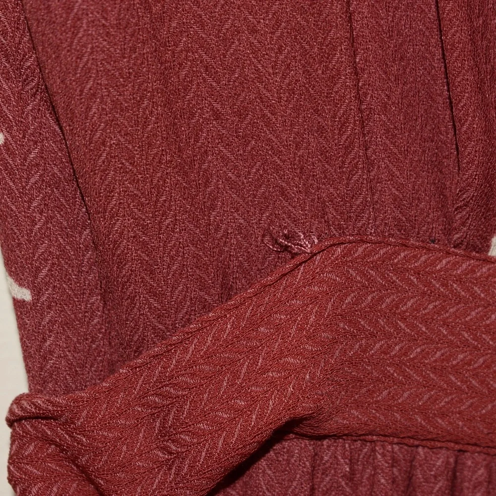 Free People All I Got Floral Maxi Dress Red Combo - Picture 11 of 12